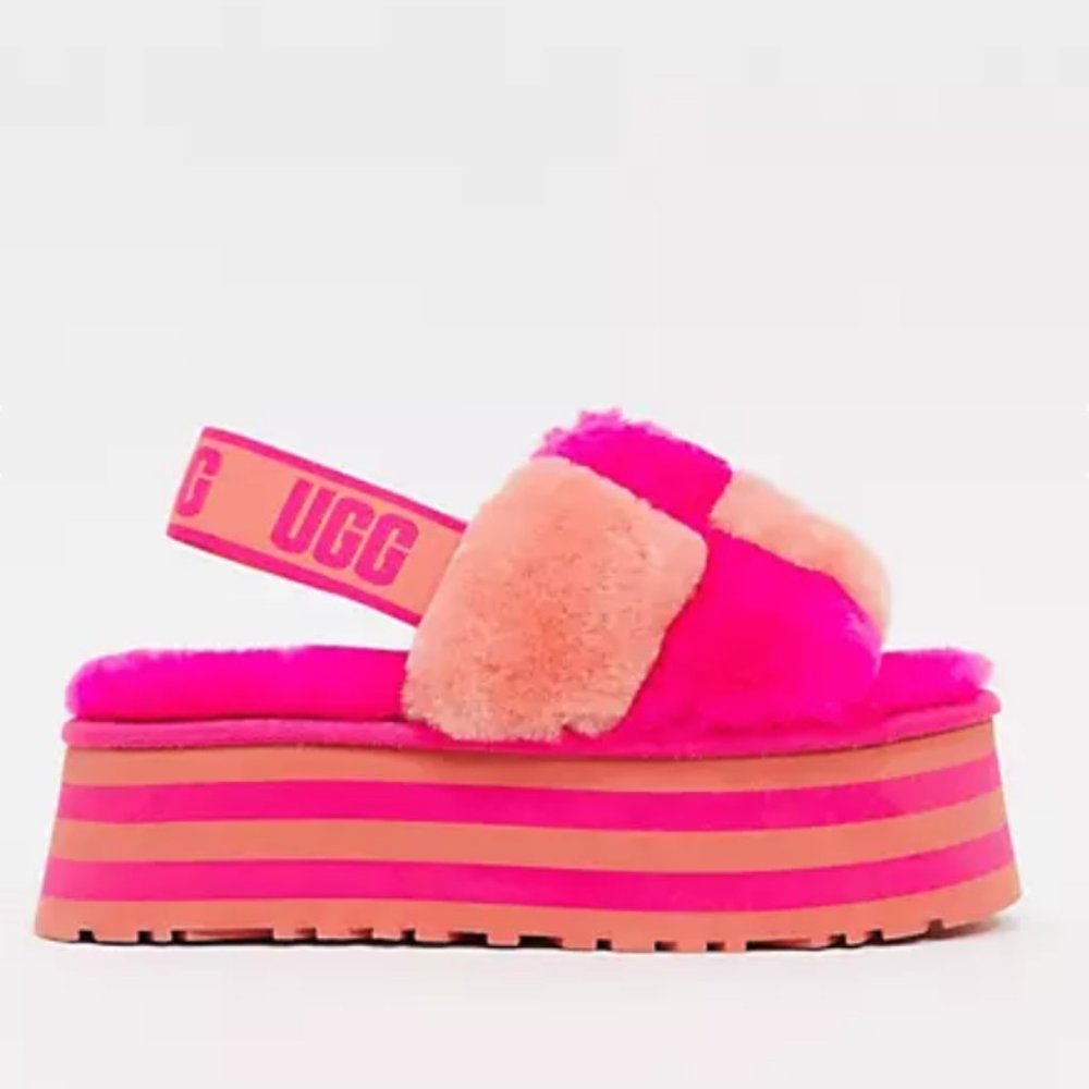 UGG Disco Checker Slide Vibrant Platform Slides - Picture 5 of 16